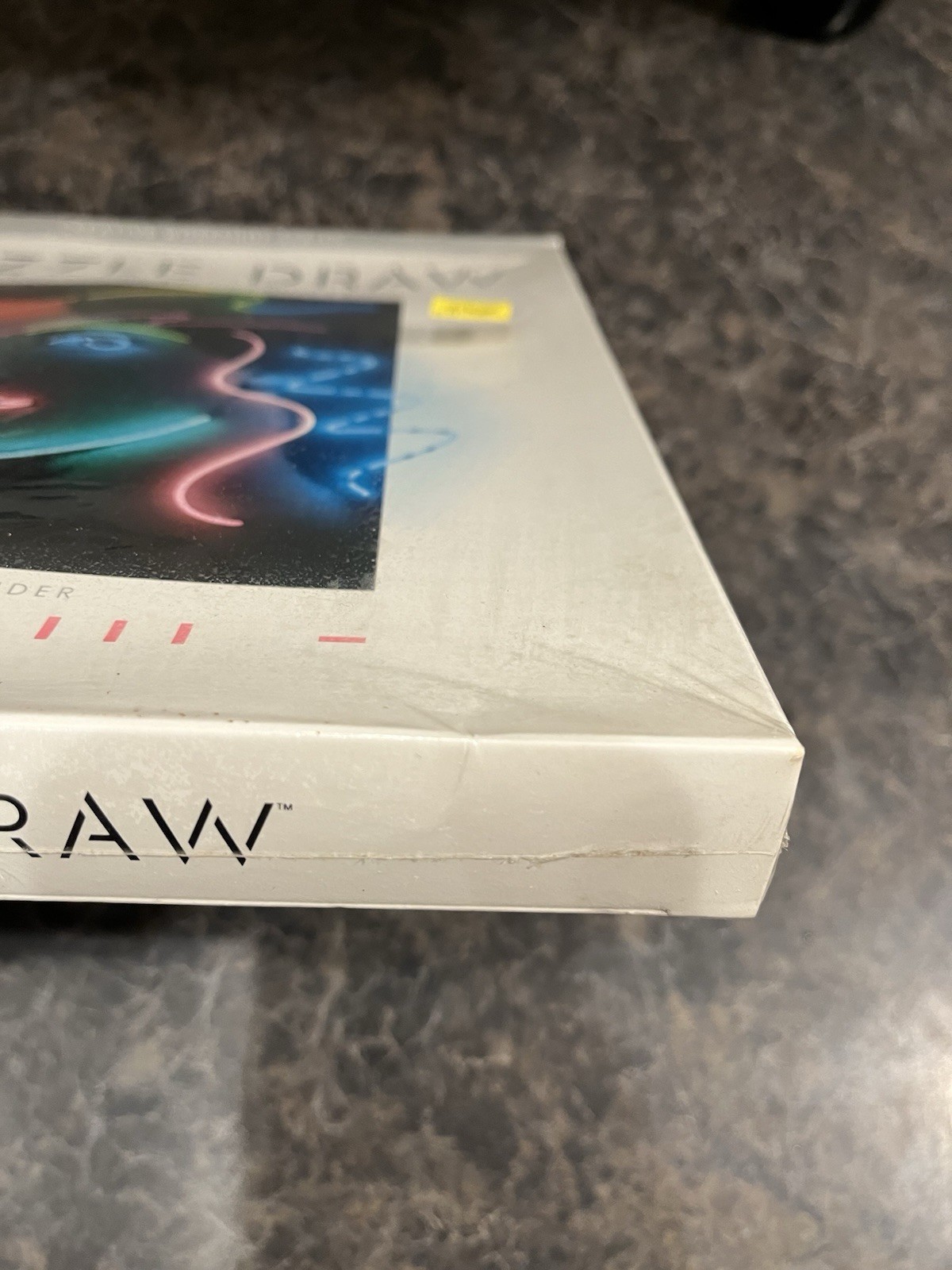DAZZLE DRAW Factory Sealed Had Damage APPLE IIe/IIc Broderbund 1984 128k Disk