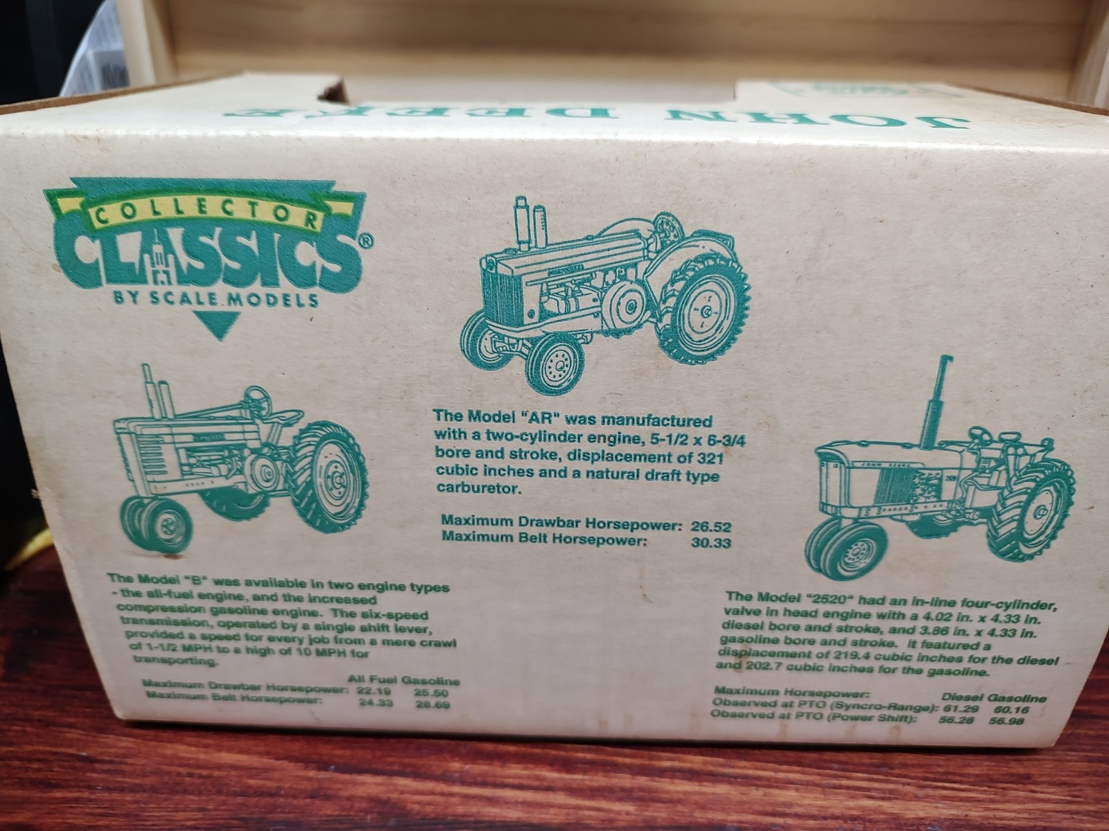 Scale Models Collector Classics 1/16 John Deere B, 1994 Farm Progress Show