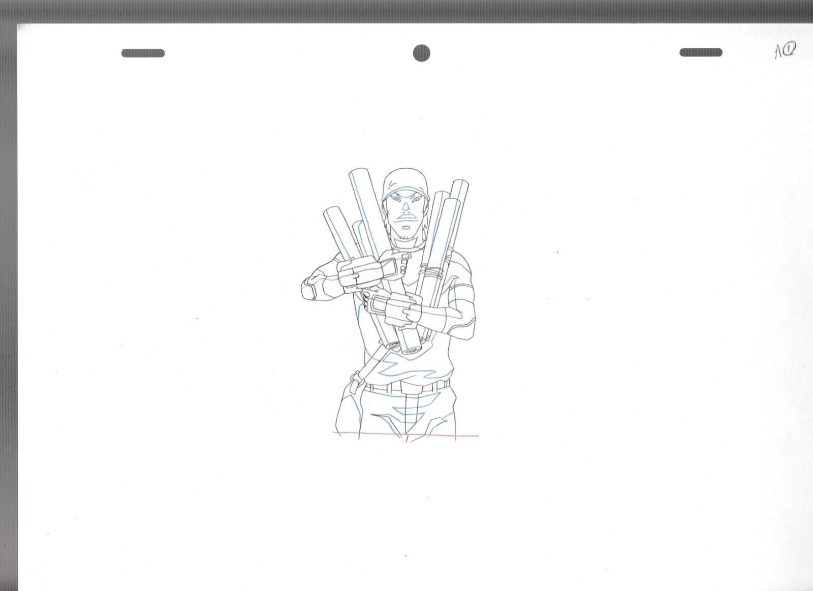 2009 GI JOE RESOLUTE Cartoon Animation Pencil Prod. Drawing QUICK KICK A-1-37