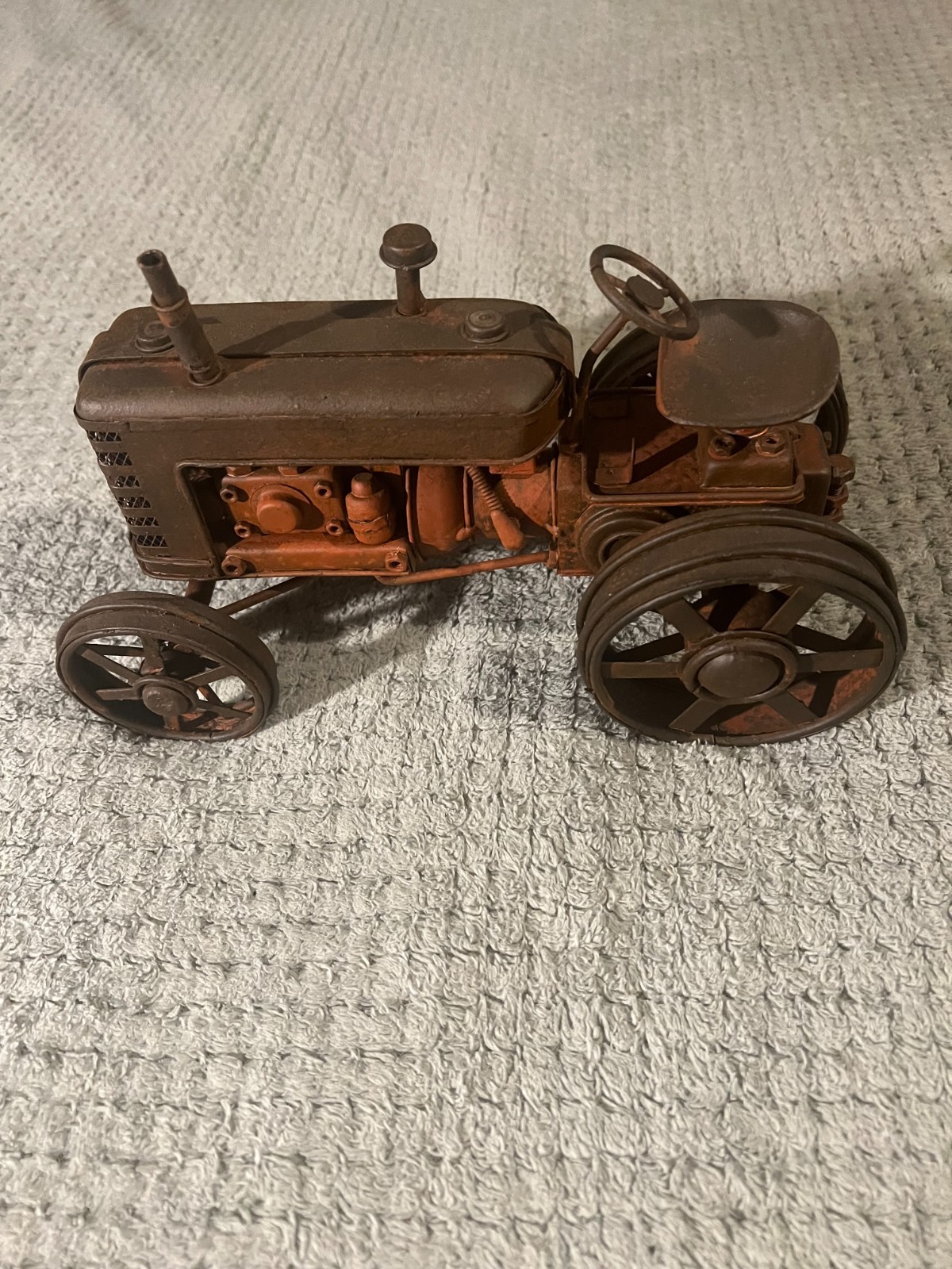 RUSTIC LARGE STATIC DISPLAY TRACTOR