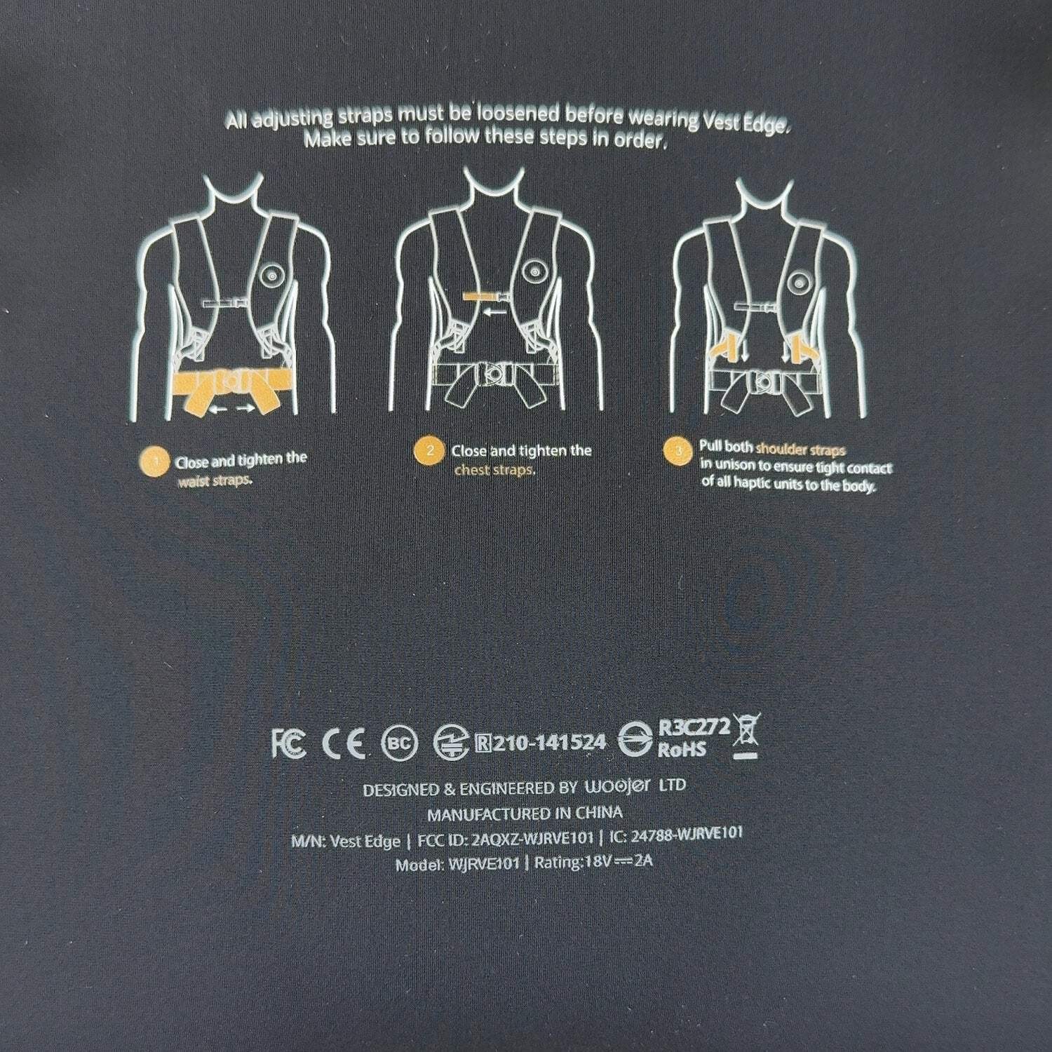 Woojer Vest Edge Feedback Vest WJRVE101