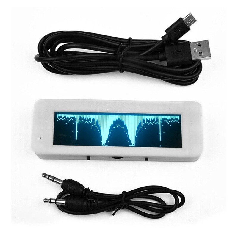 OLED Music Spectrum Display Analyzer Audio Level Indicator VU METER 3.12in 2026