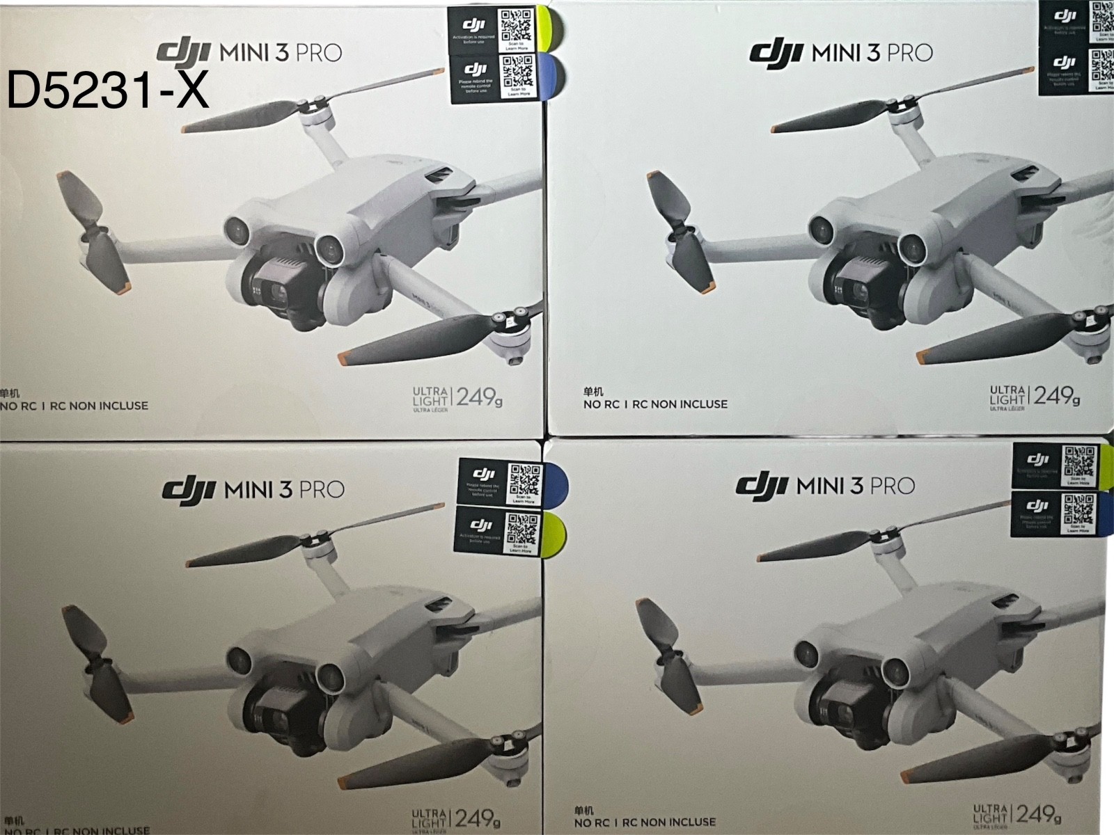 DJI Mini 3 Pro Camera Drone Only (Replacement Aircraft For Lost/Crashed) NEW