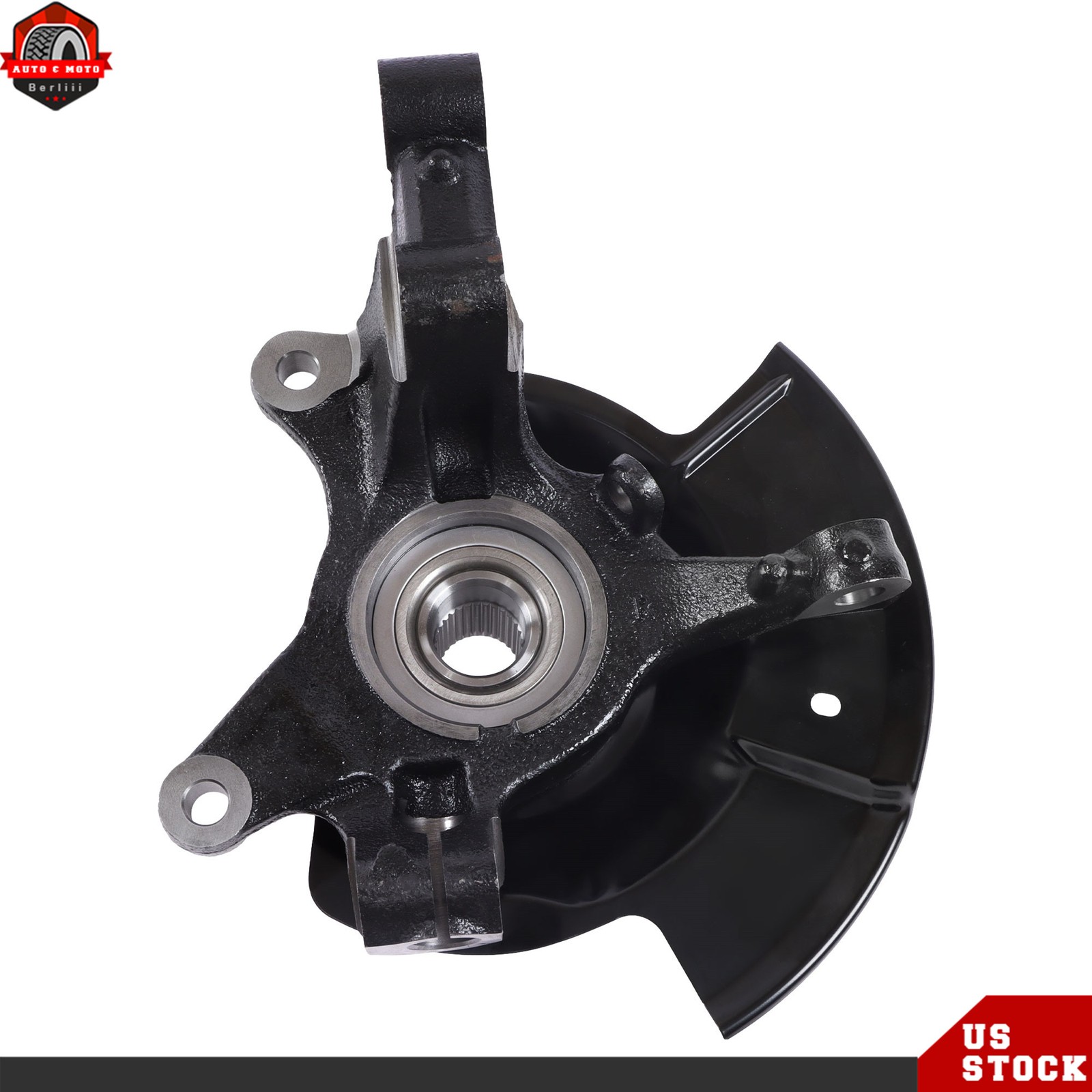For Ford Edge 2007-2010 Pair Front Wheel Hub Bearing Steering Knuckle Assembly