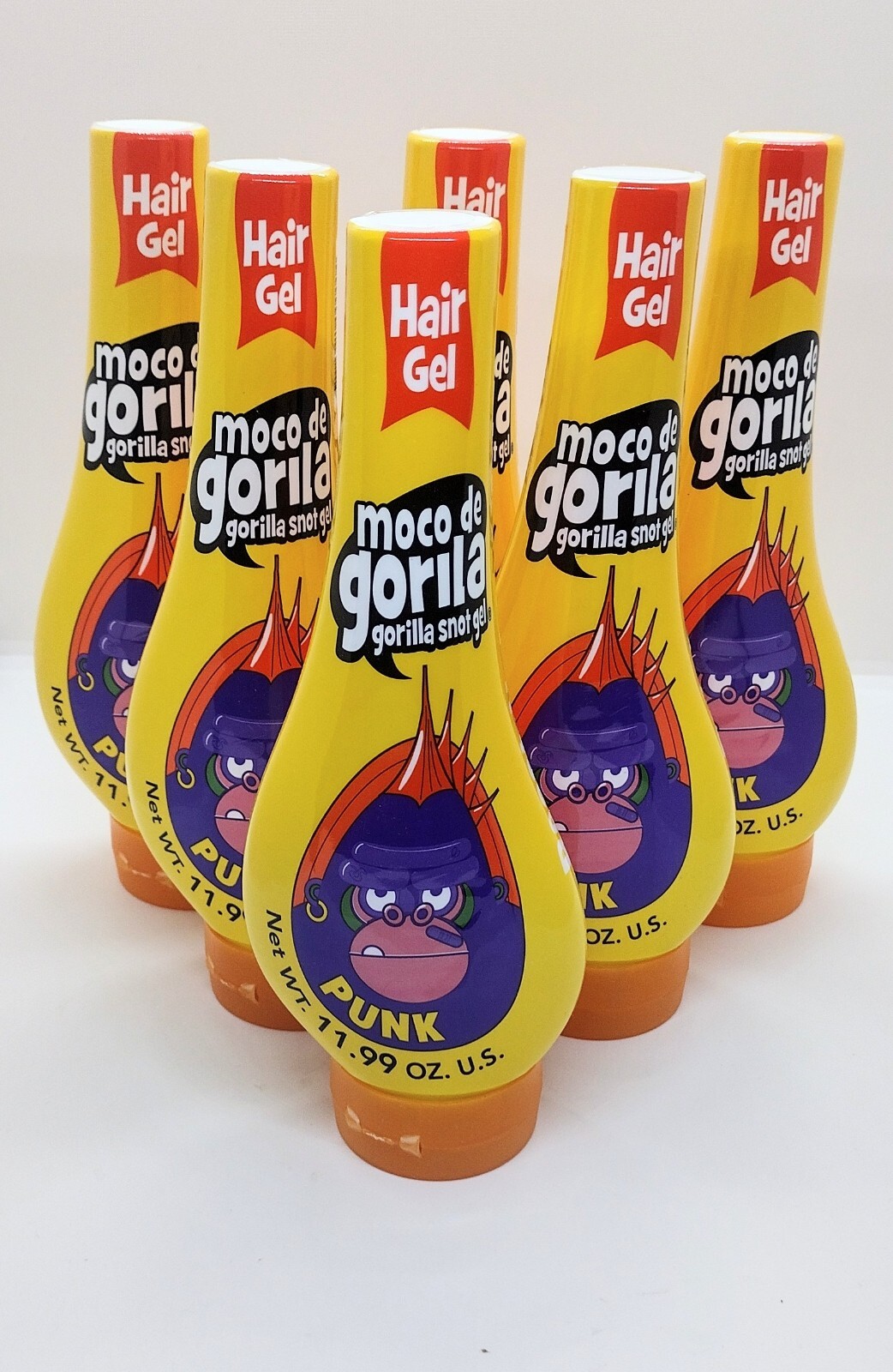Moco De Gorila Hair Styling Gel Gorilla Punk Snot Squizz 11.9 Oz Each - 6 Packs