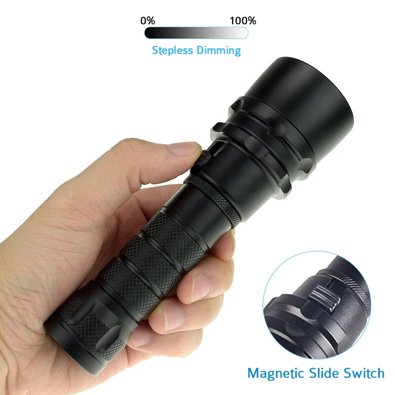 300000LM 5/3leds LED Diving Flashlight Scuba Dive Torch Professional Diver Light