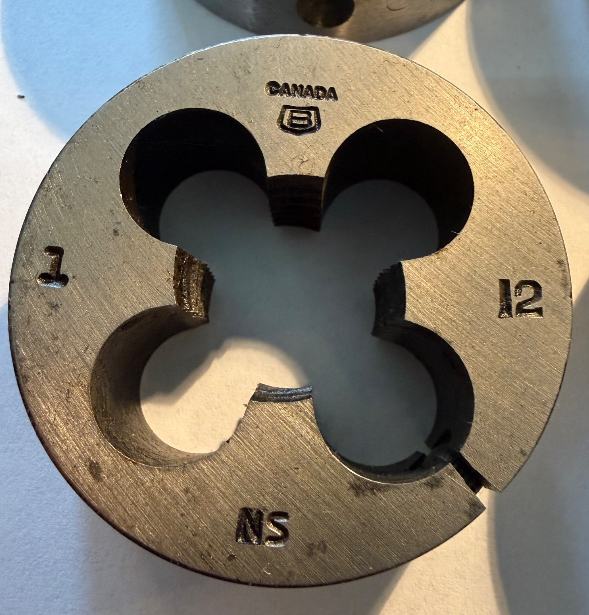 1-12 Hss Rd Adj Die 2.5" o.d. sold individually