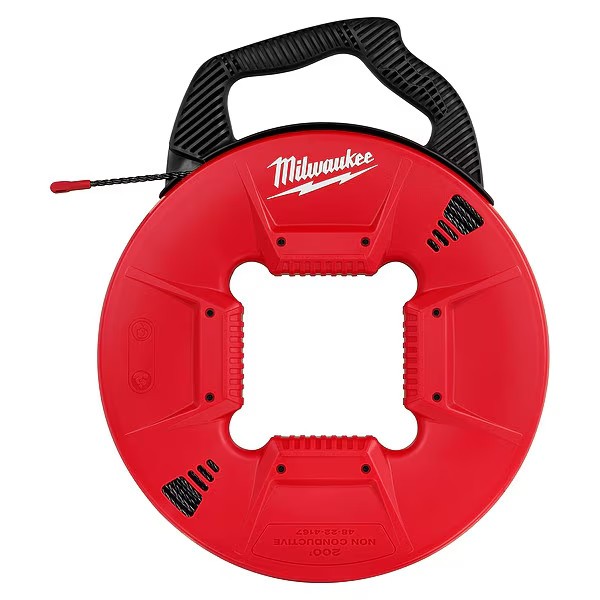 Milwaukee Tool 48-22-4167 200 Ft. Polyester Fish Tape With Non-Conductive Tip