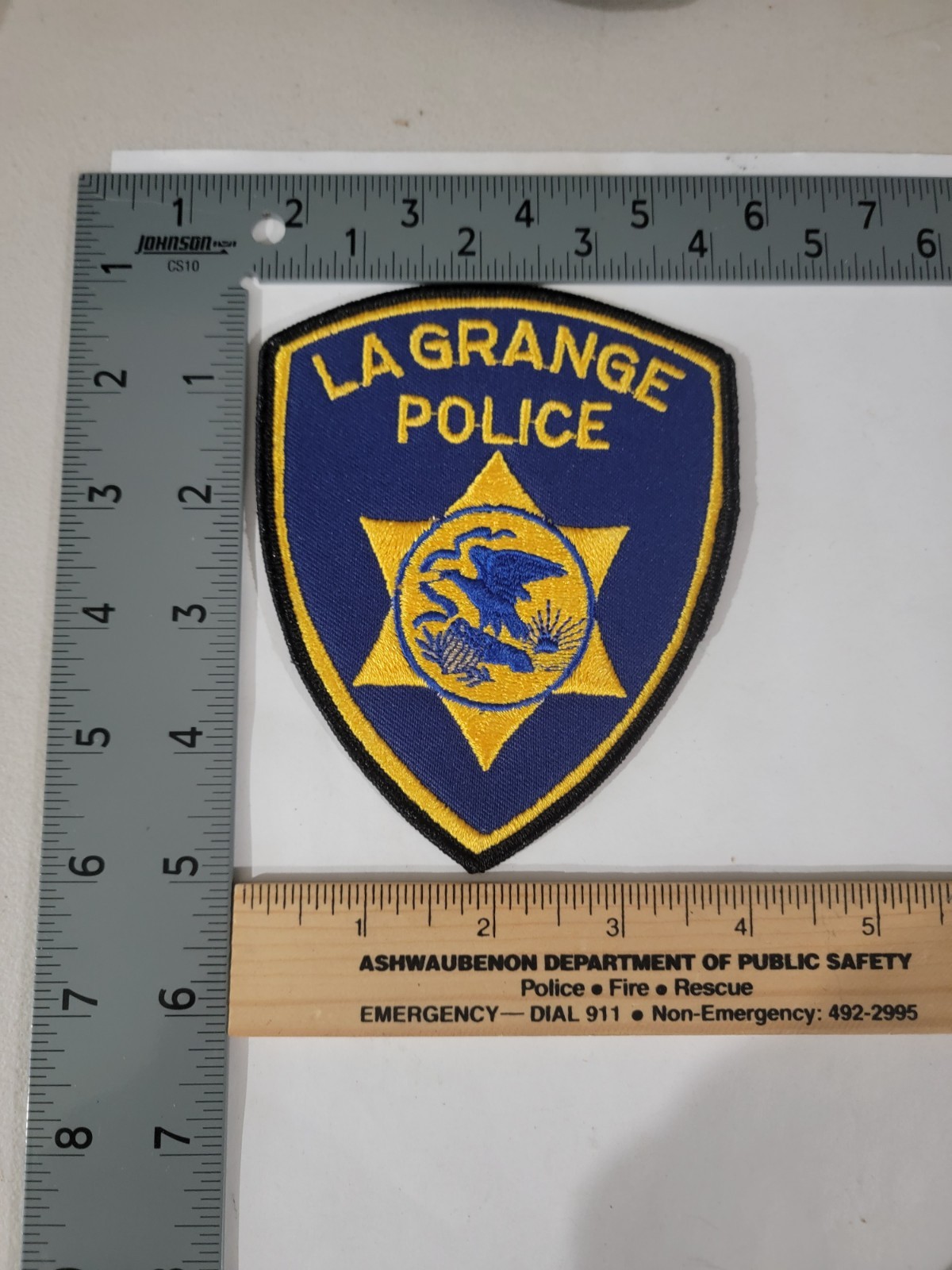 MK2 B4 Police patch Illinois La Grange Lagrange