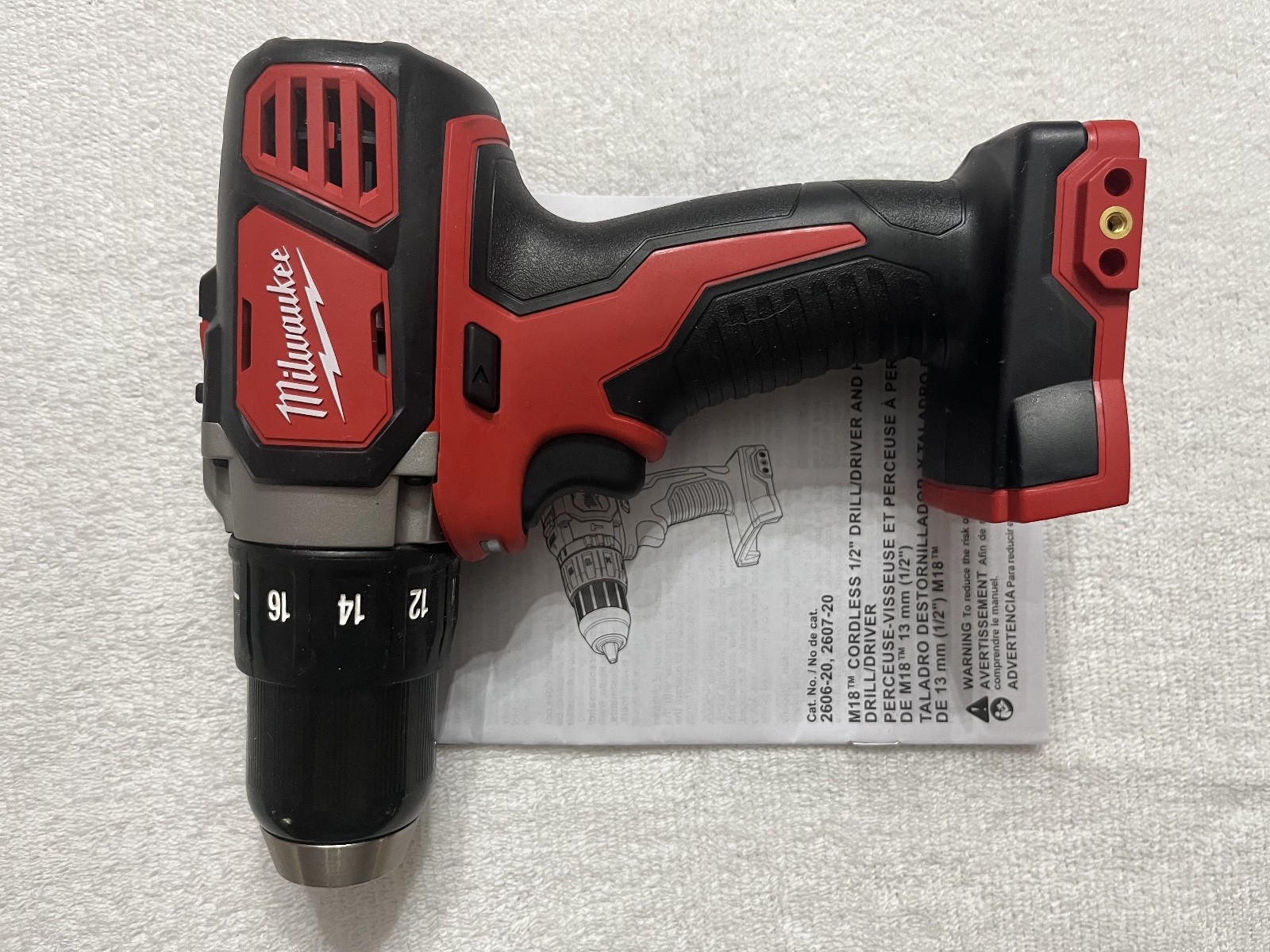 New Milwaukee M18 2606-20 18 Volt 18V 1/2" Drill Driver 2 Speed