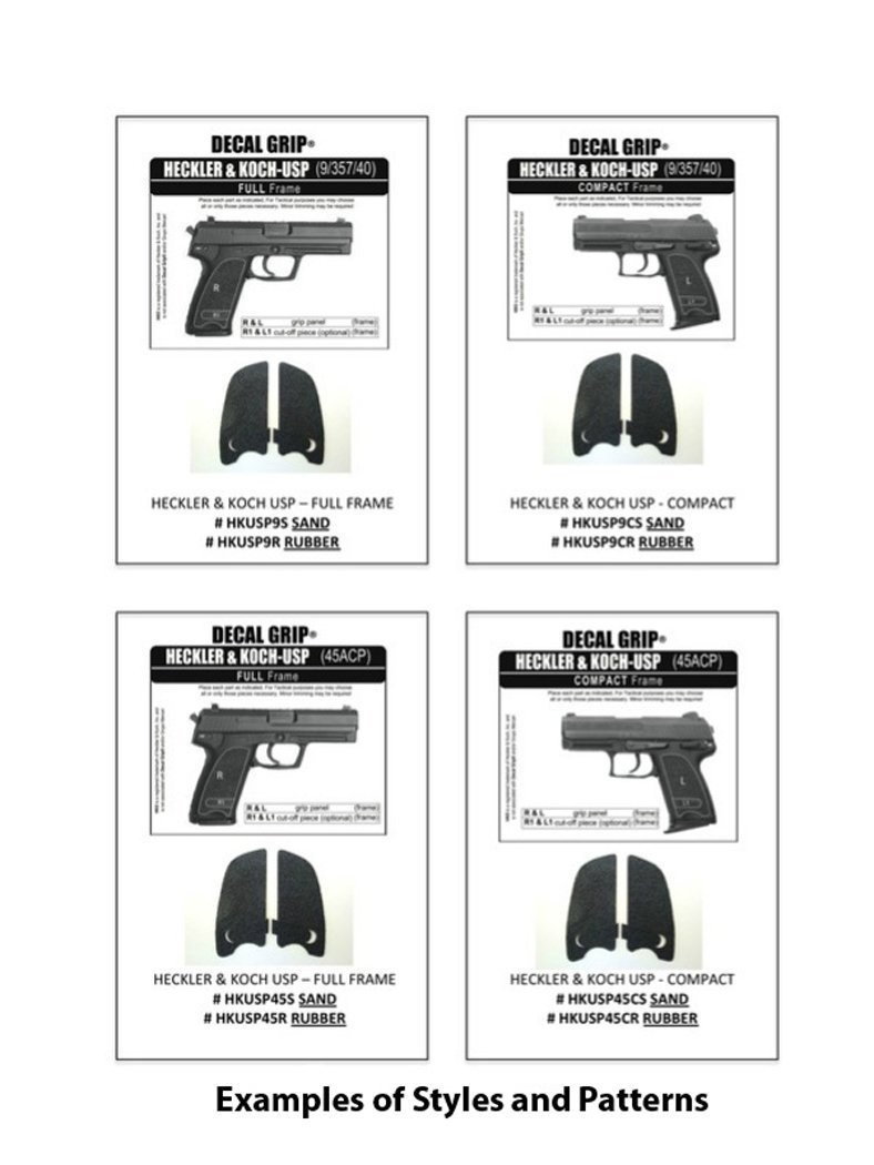 Decal Grips Sand Texture Pistol Grip