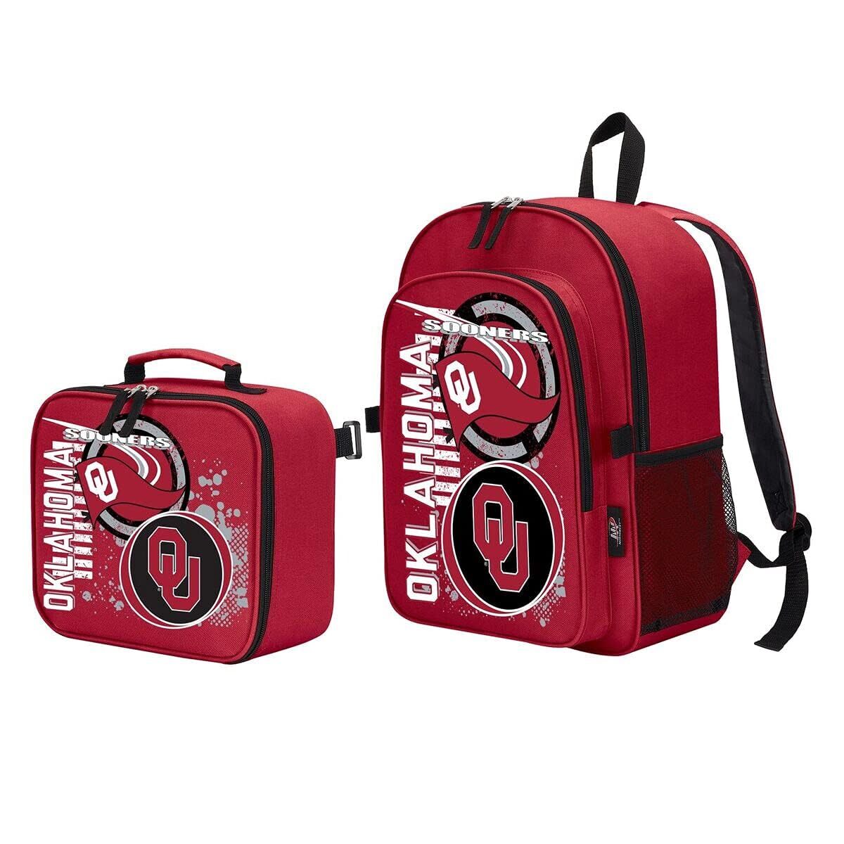 NCAA Accelerator Combo w/ Backpack and Lunch Bag (Oklahoma Sooners)