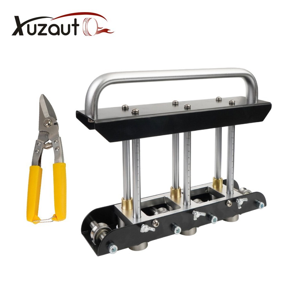 Three-Station Edge Roller Quick Adjustable 0-90° Steel Cutting Hand Tool Black