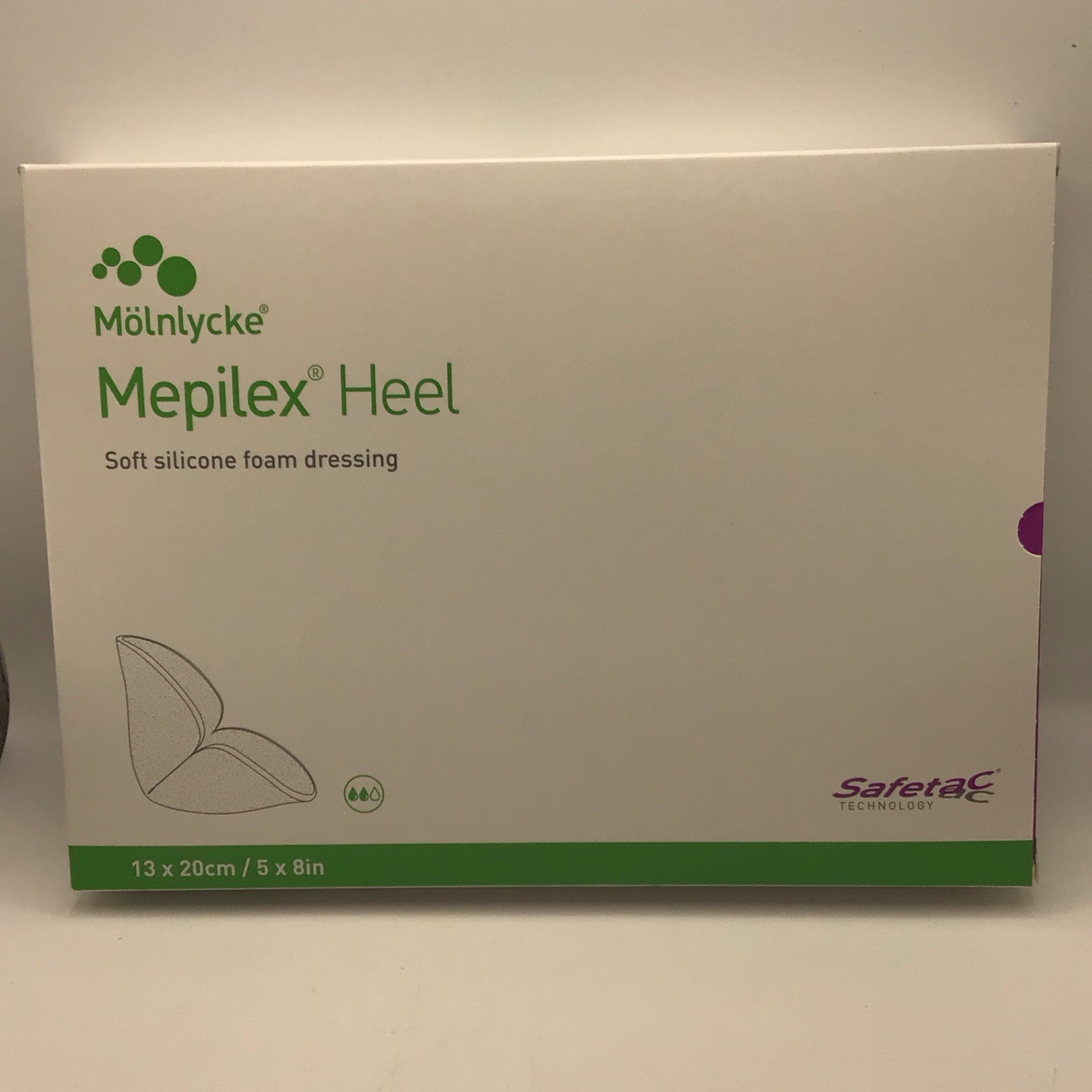 *5-Pieces* Molnlycke Mepilex Heel Soft Silicone Foam 5" x 8" Dressing 288100