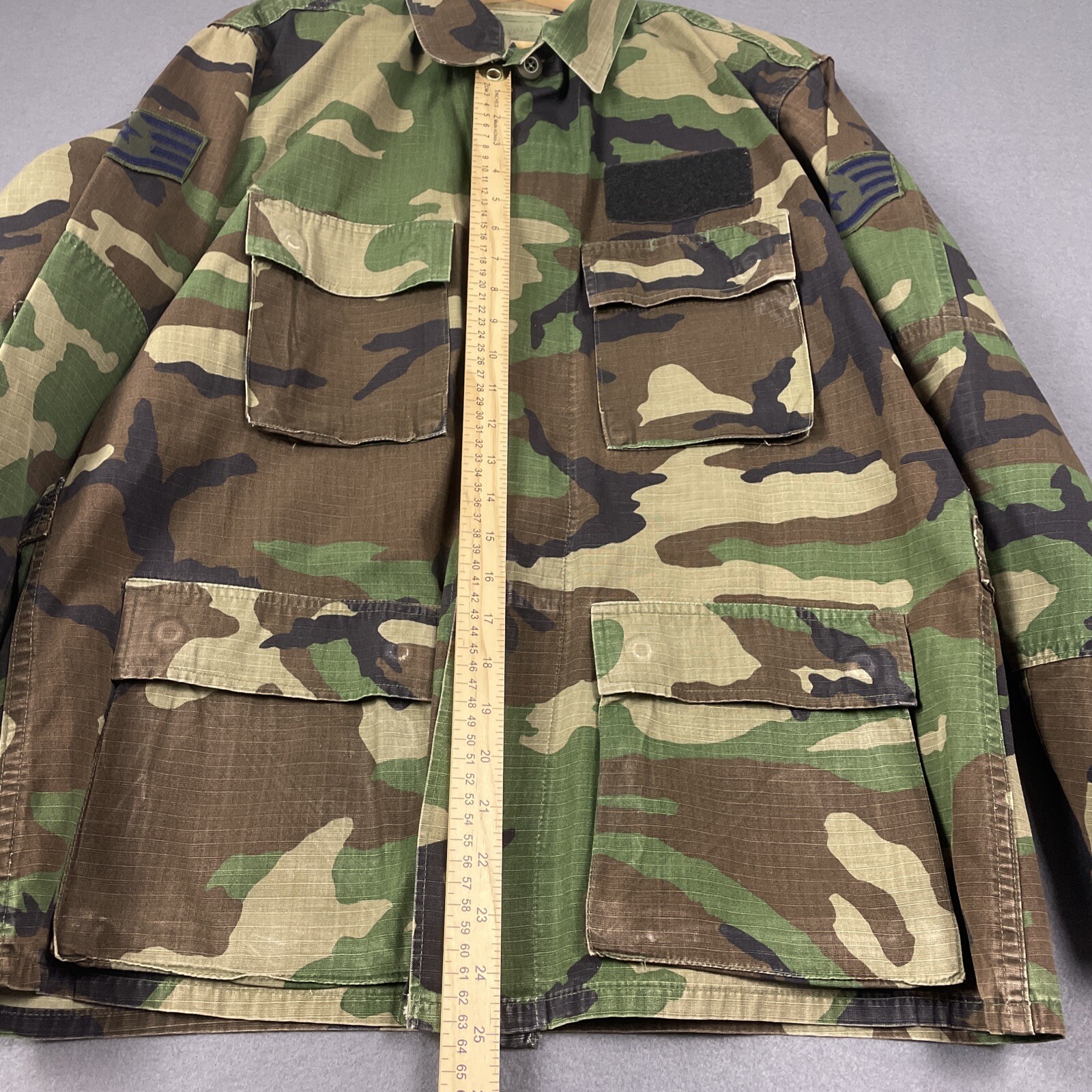 US Air Force Camo Sz Medium R Jacket Staff Sargent