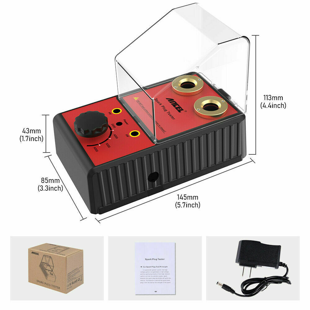 Ancel Car Spark Plug Tester Ignition Auto Diagnostic Tool Double Hole Analyzer