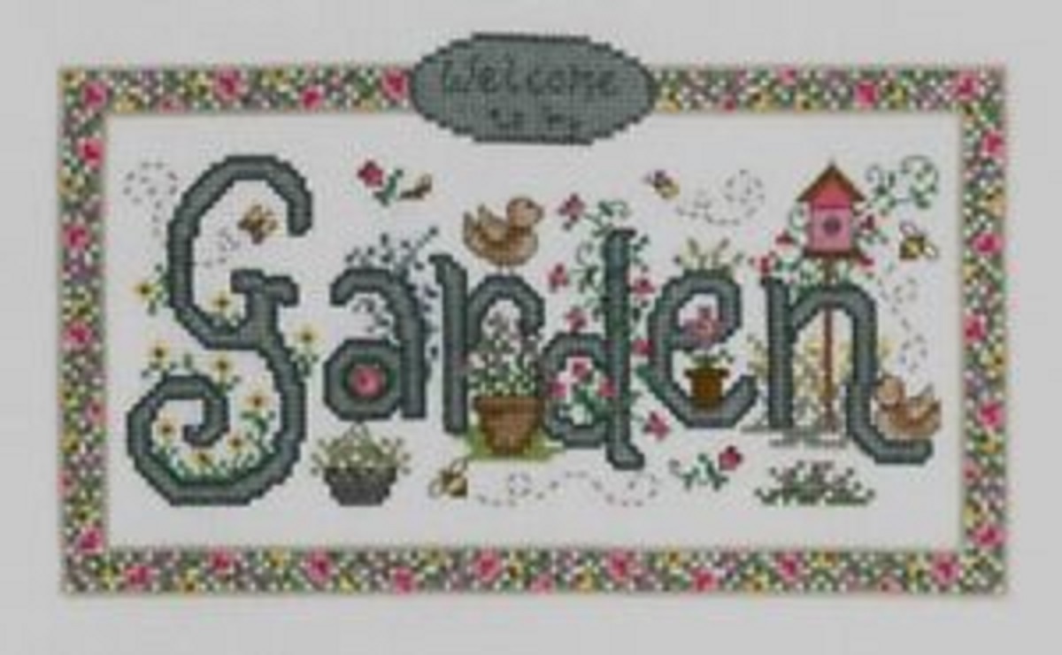 MY GARDEN SAMPLER-CROSS STITCH-IMAGINATING, INC.