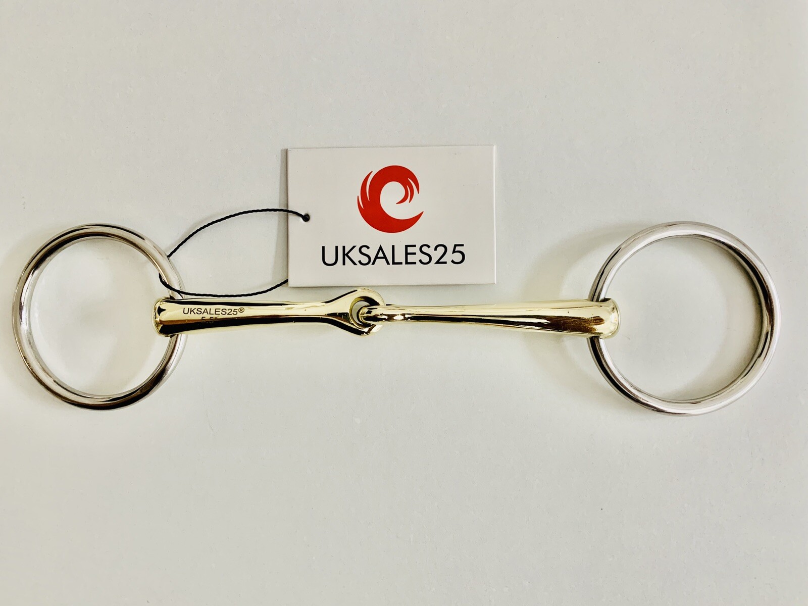 Weymouth Underlay Snaffle Bit Set 55MM Ring 12MM (UKSALES25) Same Day