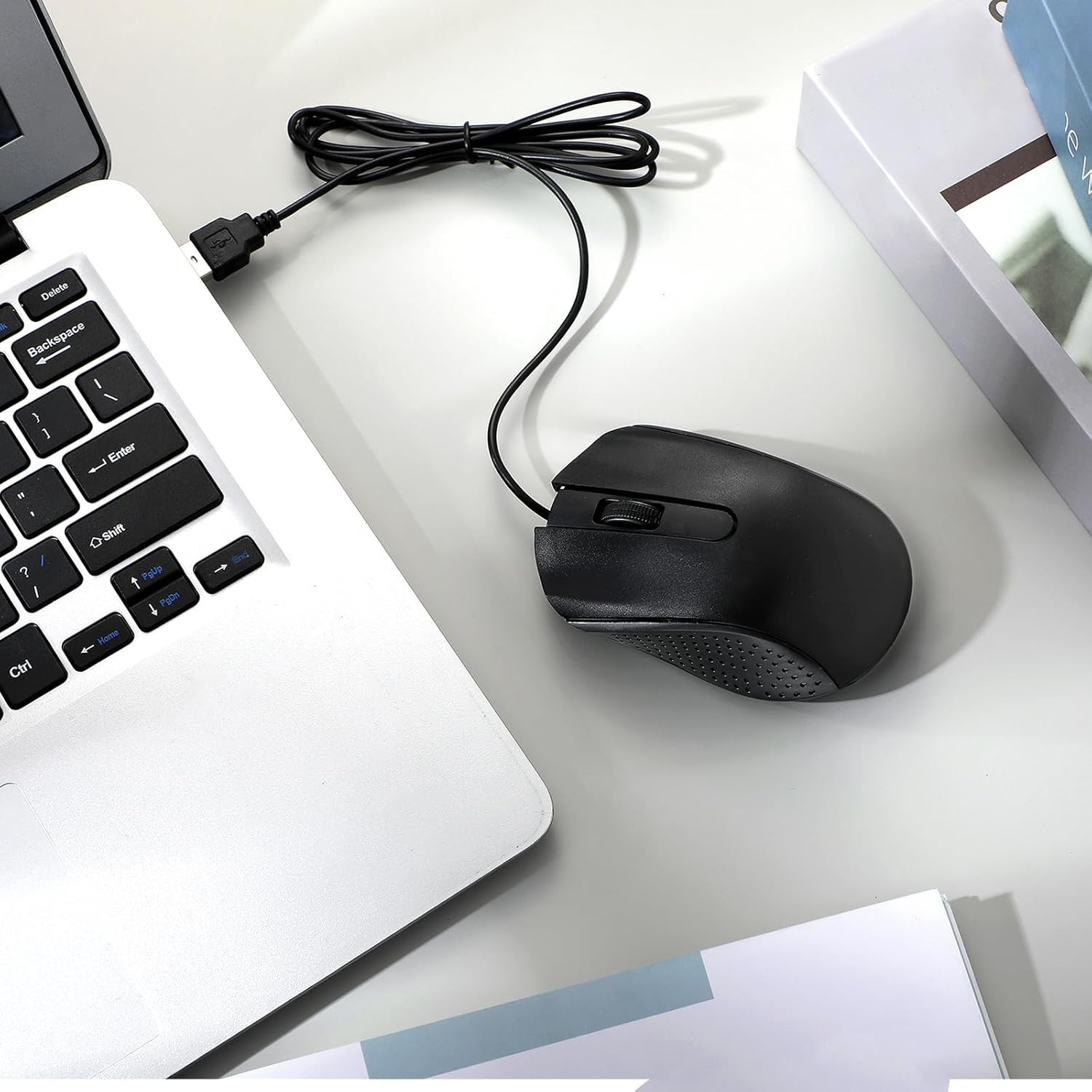 Bulk 30 Corded USB Mice with Optical Tracking - Perfect for Classrooms & Offices