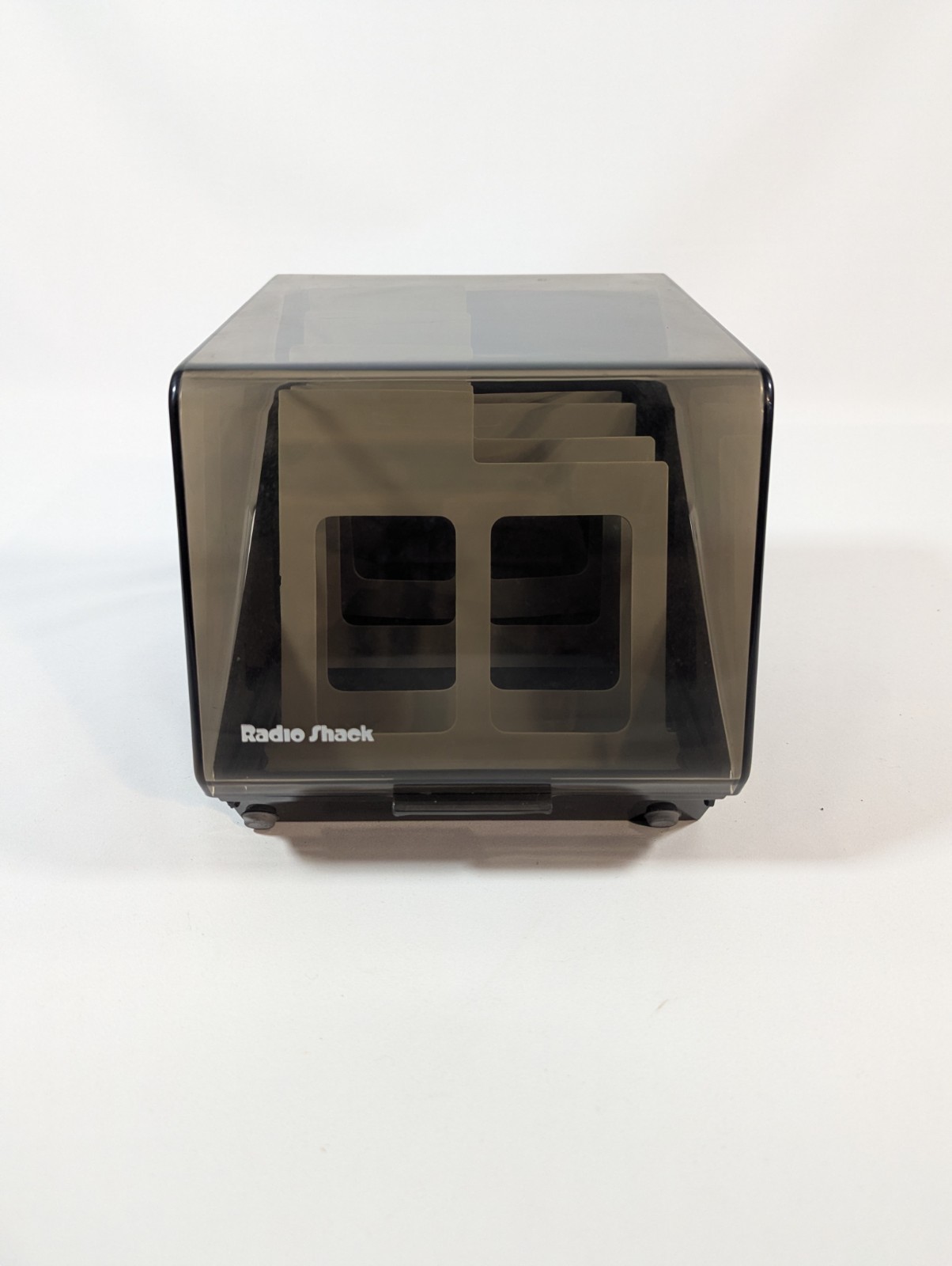 Vintage Radio Shack 5.5" Floppy Disk Organizer Case Black