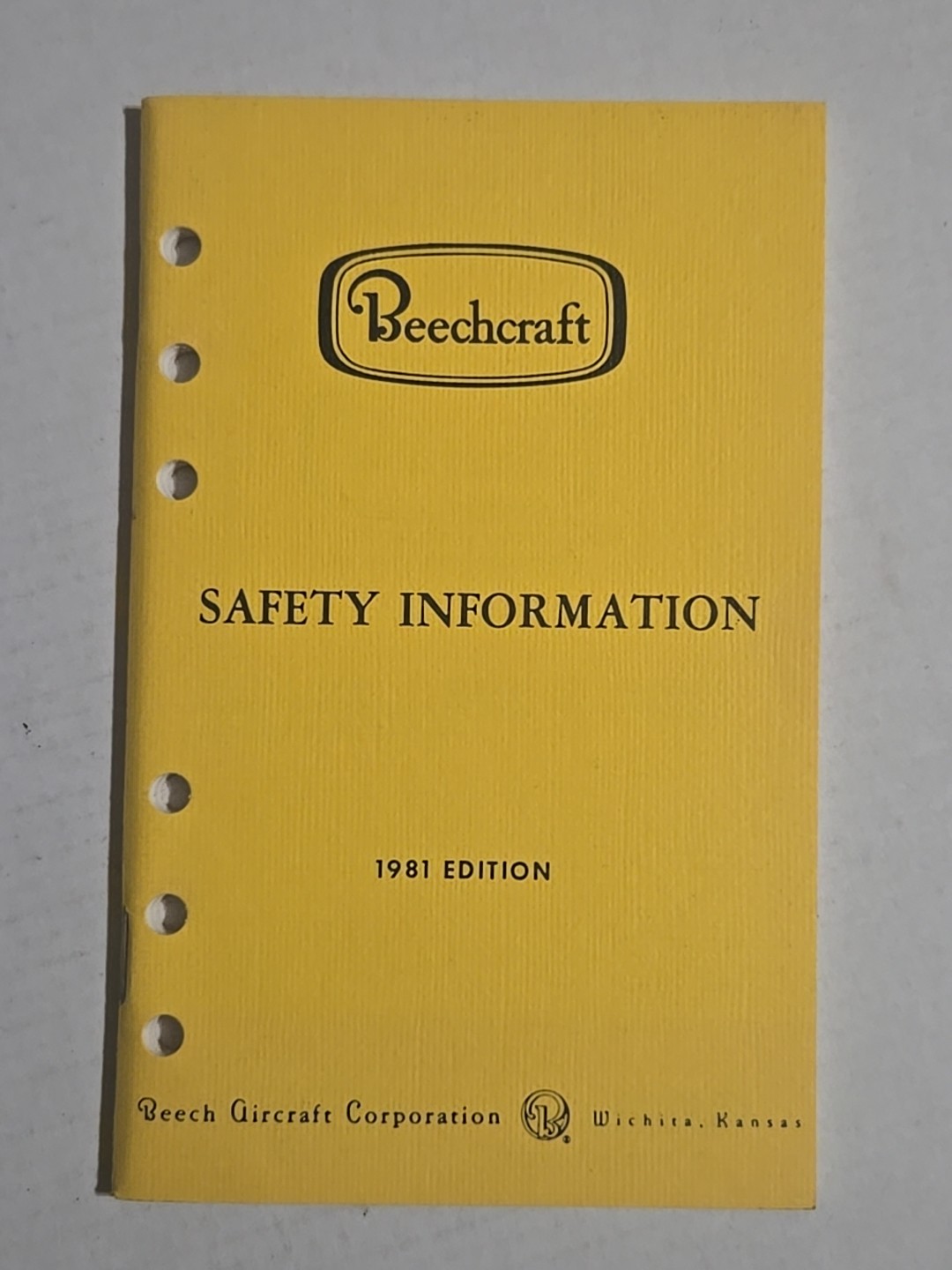 Beechcraft Safety Information - 1981 Edition