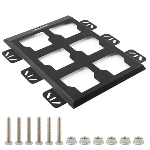 Mounting Plate Compatible with Milwauke-e Packout, 50Lbs Load Capacity Black