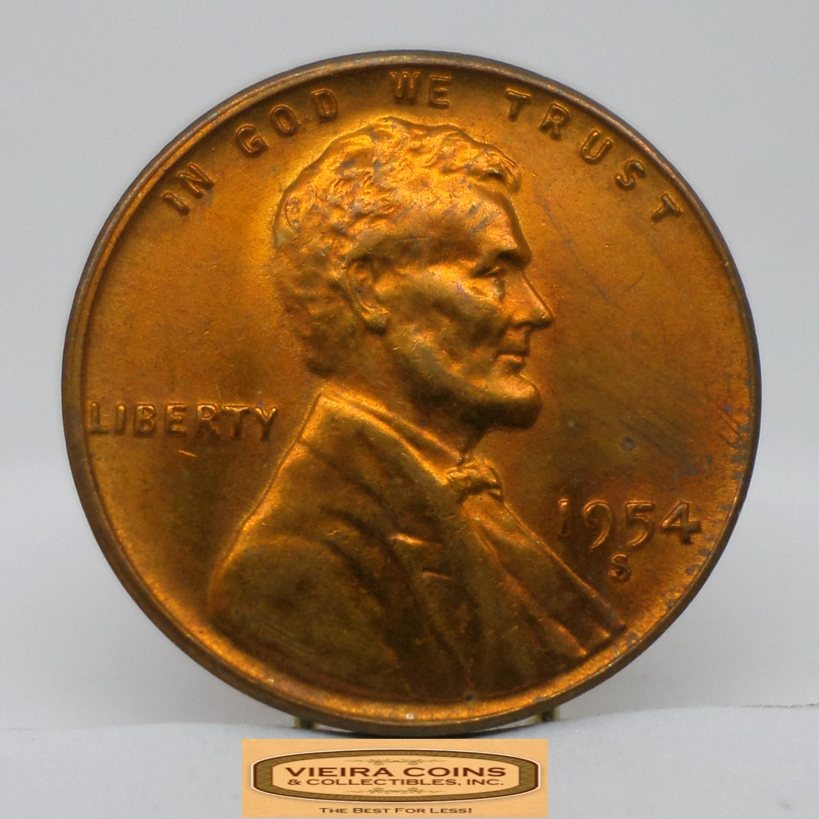 1954-S Lincoln Wheat Cent, High Grade - #C50399NQ