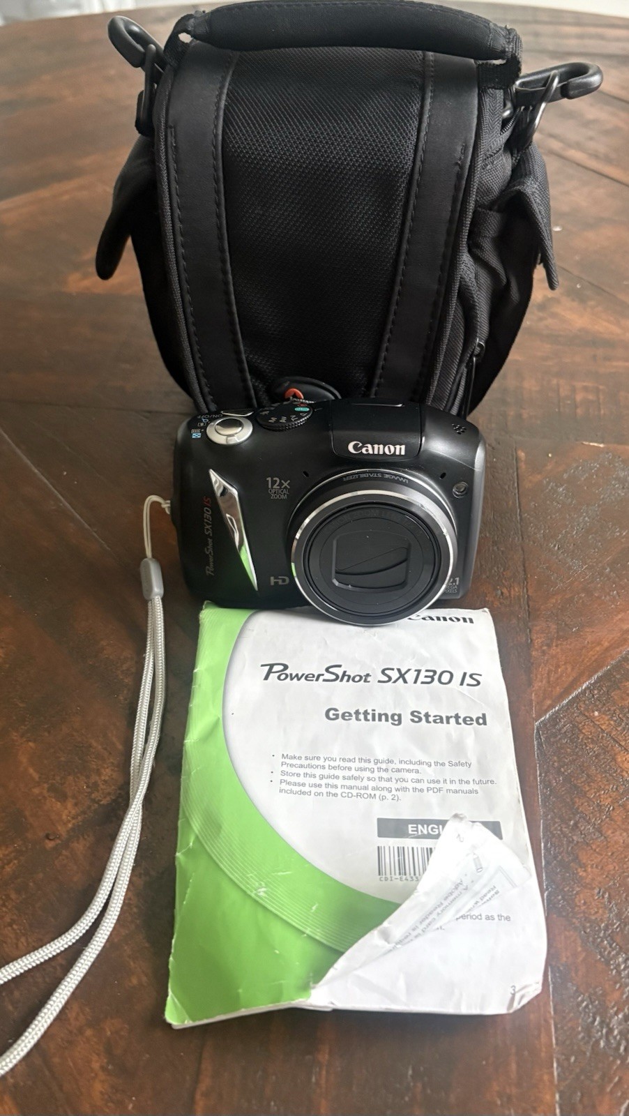 Canon SX130 IS Powershot Digital Camera 12x Optical Zoom 12.1 Mega Pixel -TESTED