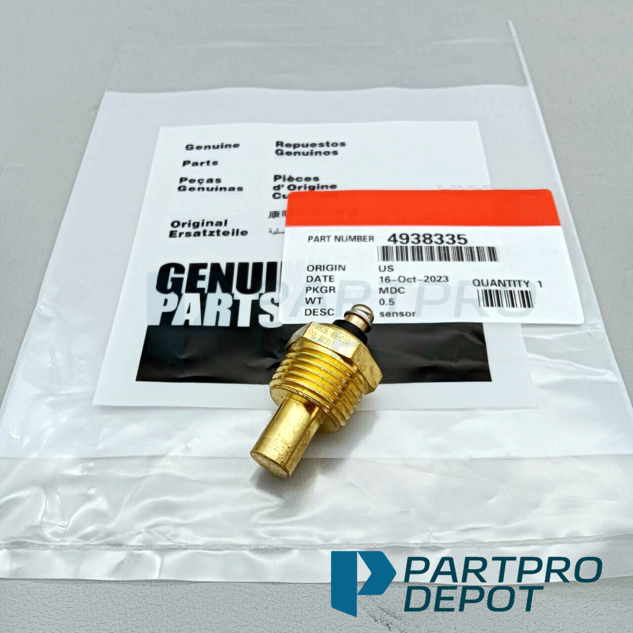 OEM Temperature Sensor 4938335 for Cummins Engine 4BT 6BT US
