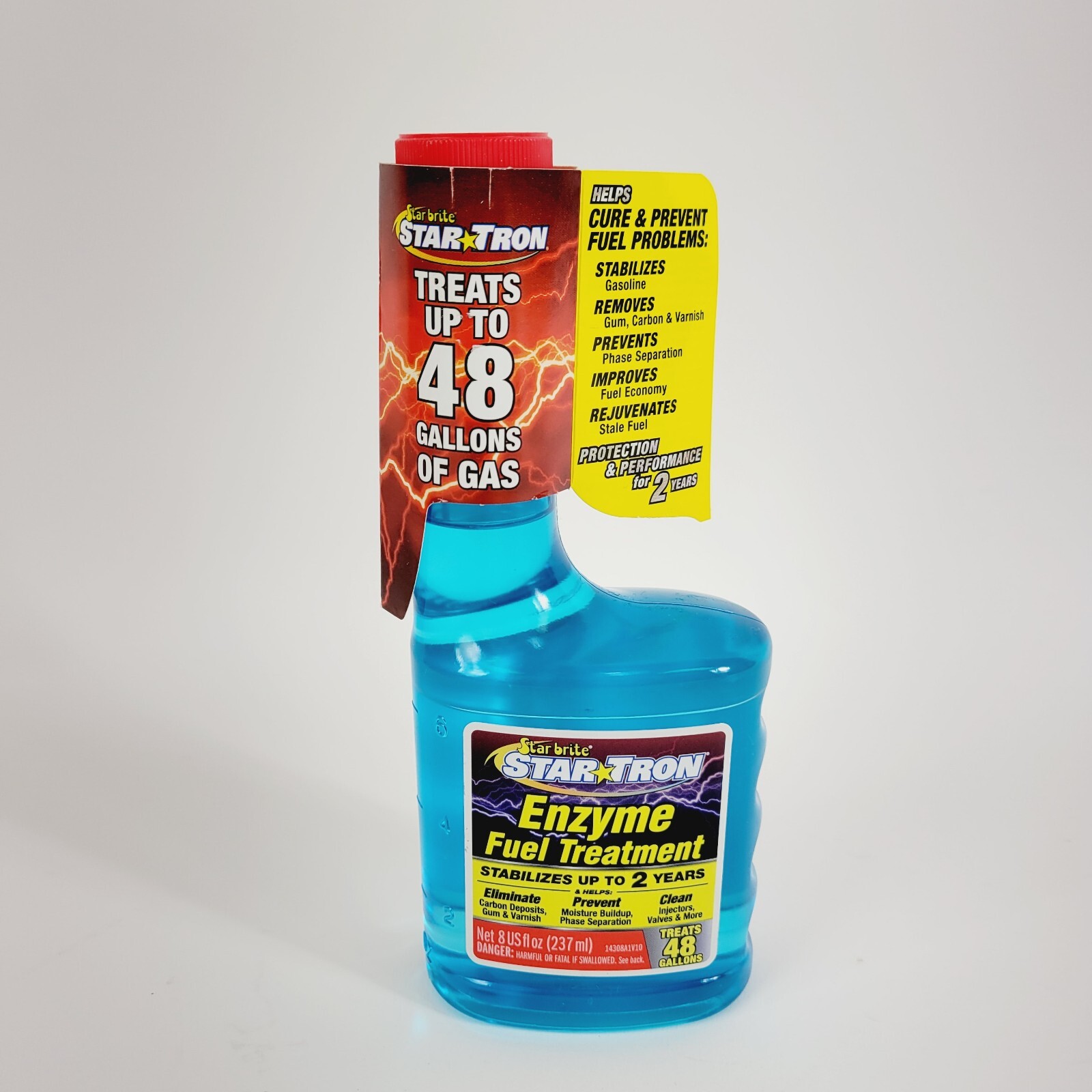 Star Tron Enzyme Fuel Additive 8oz. 1oz Treats 6 Gallon 3706-0021