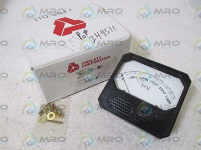 TRIPLETT CORP. 5625035-001 PANEL METER 0-5000 NSMP