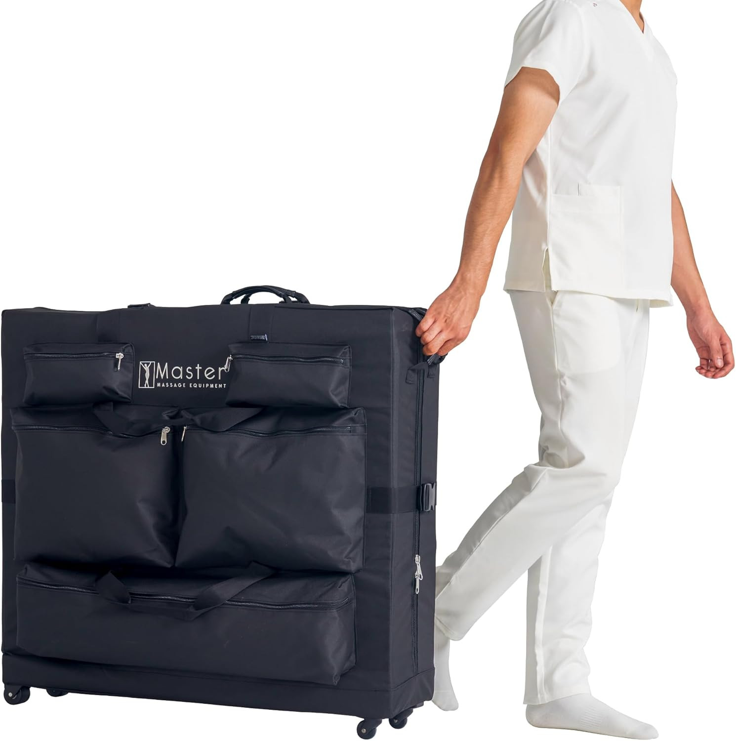 Wheeled Carrying Case for Folding Massage Tables 27"-32" - Black