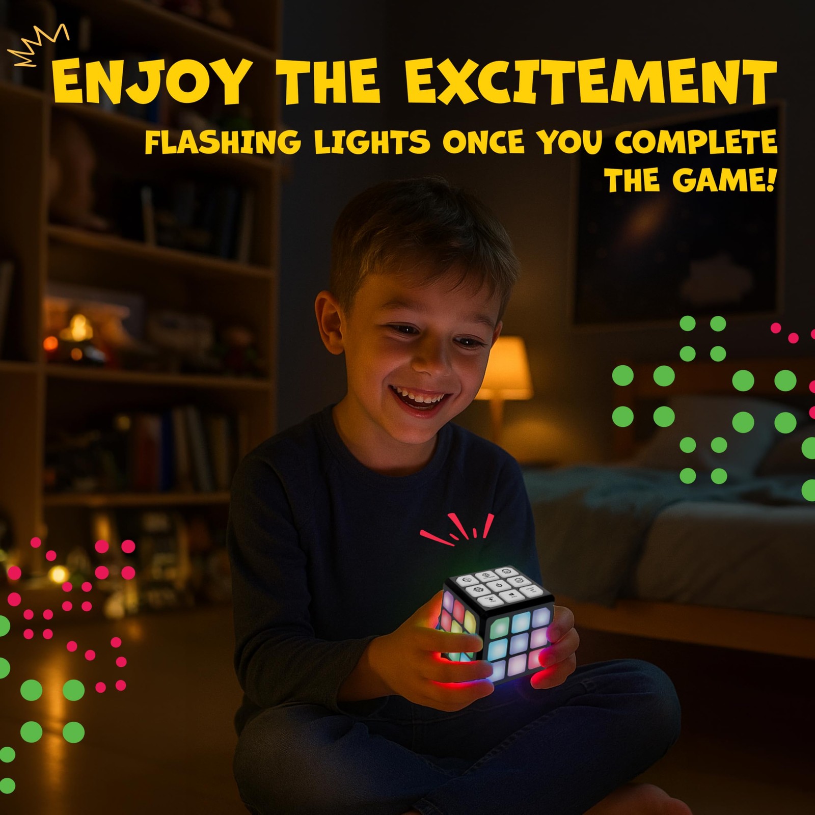 FLASHDASH Flashing Cube Electronic 2.75 x x inches, Multi-color