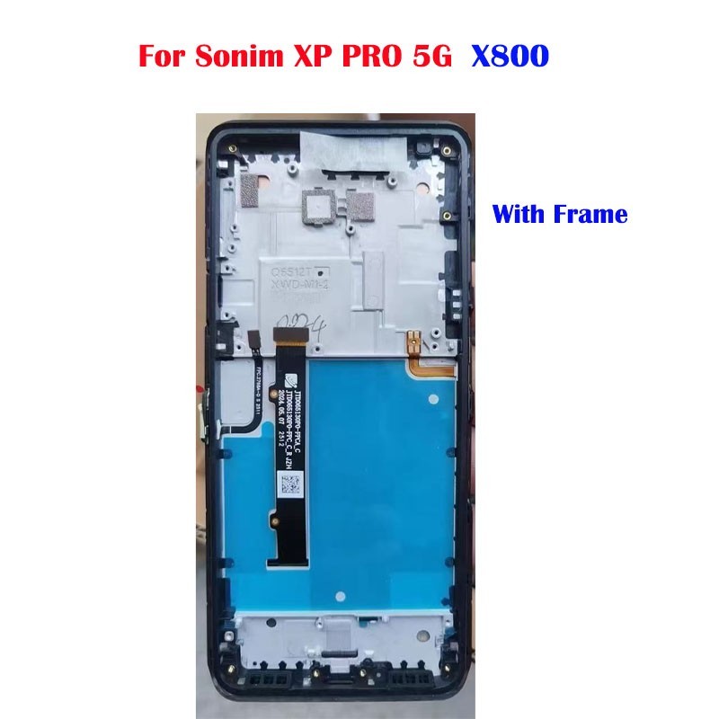 For Sonim XP PRO 5G X800 LCD Display Touch Screen Digitizer Assembly With Frame