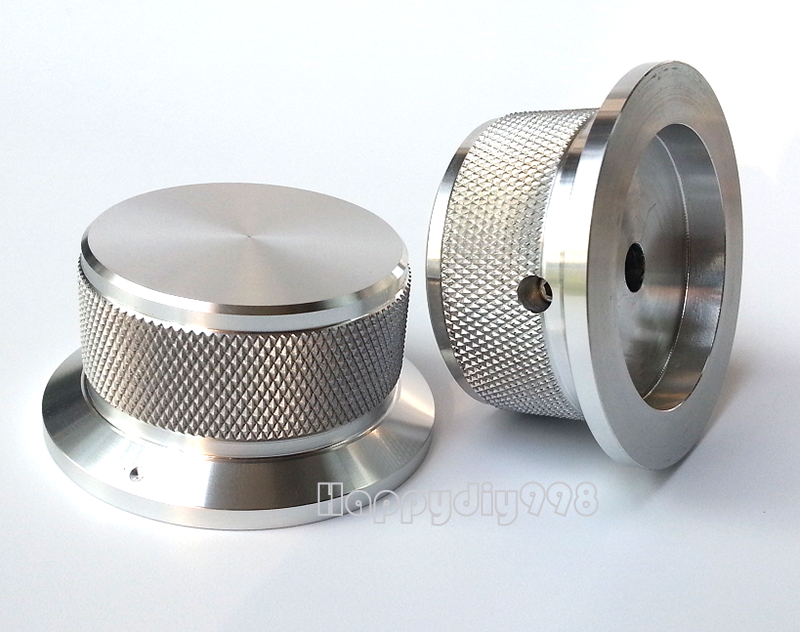 1PC 50X40X25mm Silver Color Aluminium volume potentiometer Knob for Guitar Amp