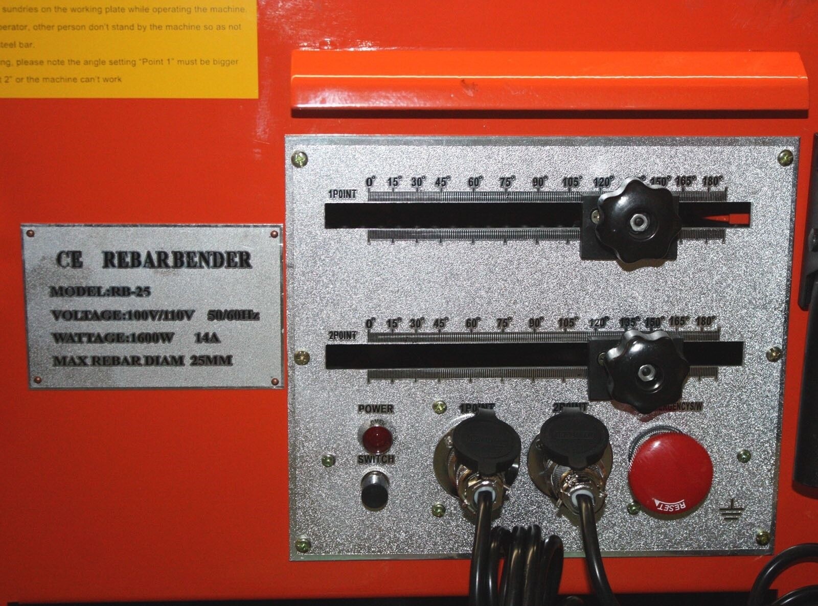 RB25 REBAR BENDER REPLACEMENT CONTROL BOARD WITH BOTTONS & SWITCHES
