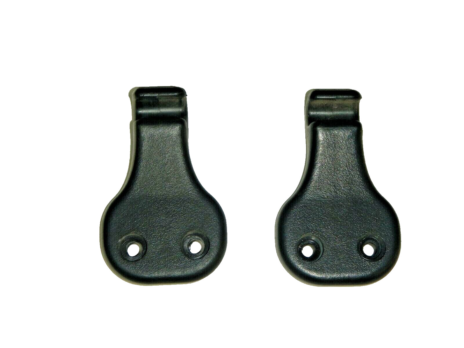 Jeep Wrangler TJ 97-02 Black Sun Visor Support Clip Hook Pair Driver Passenger