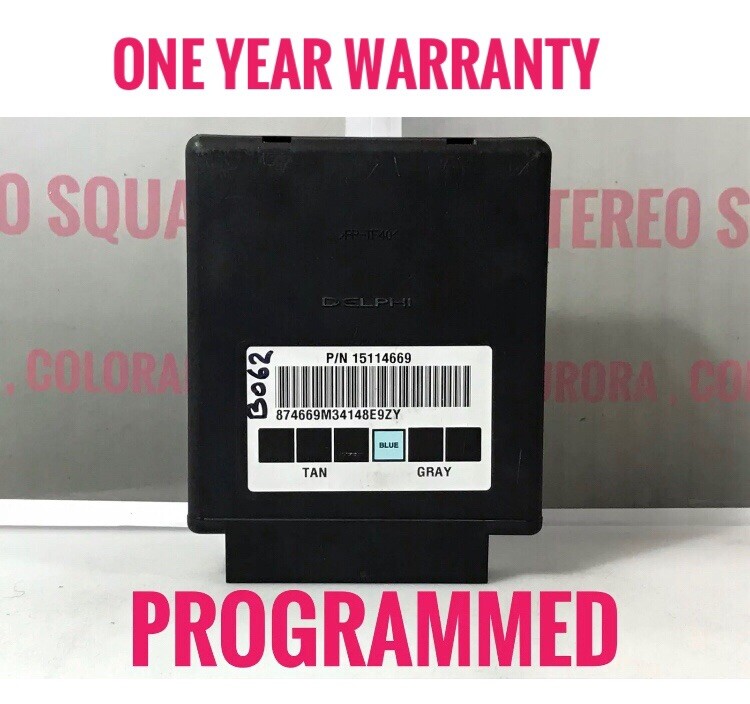 PROGRAMMED 02-05 ENVOY BRAVADAA TRAILBLAZER BCM  15114669   B062