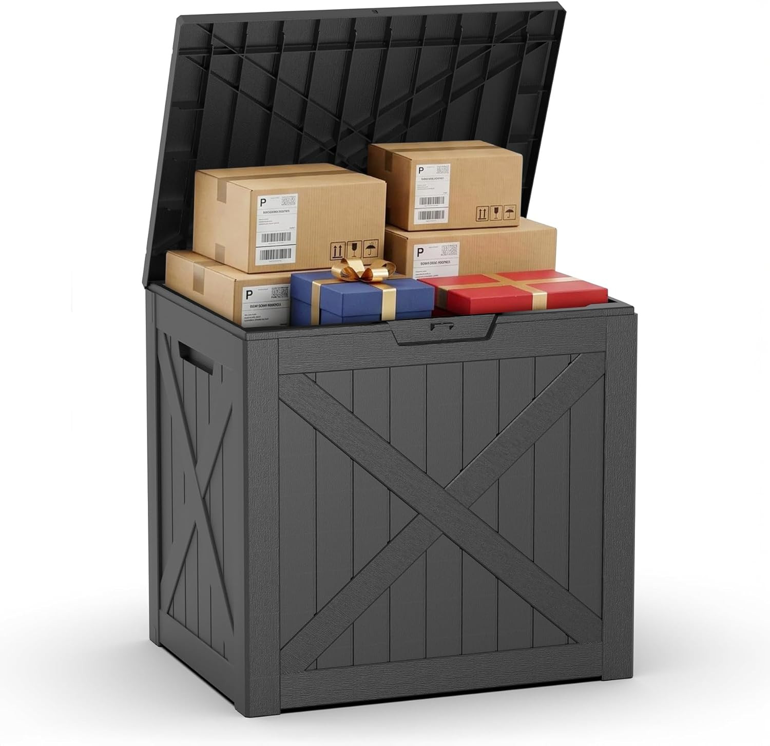 40 Gallon Outdoor Package Delivery Box with Lockable, Waterproof & Weatherproof