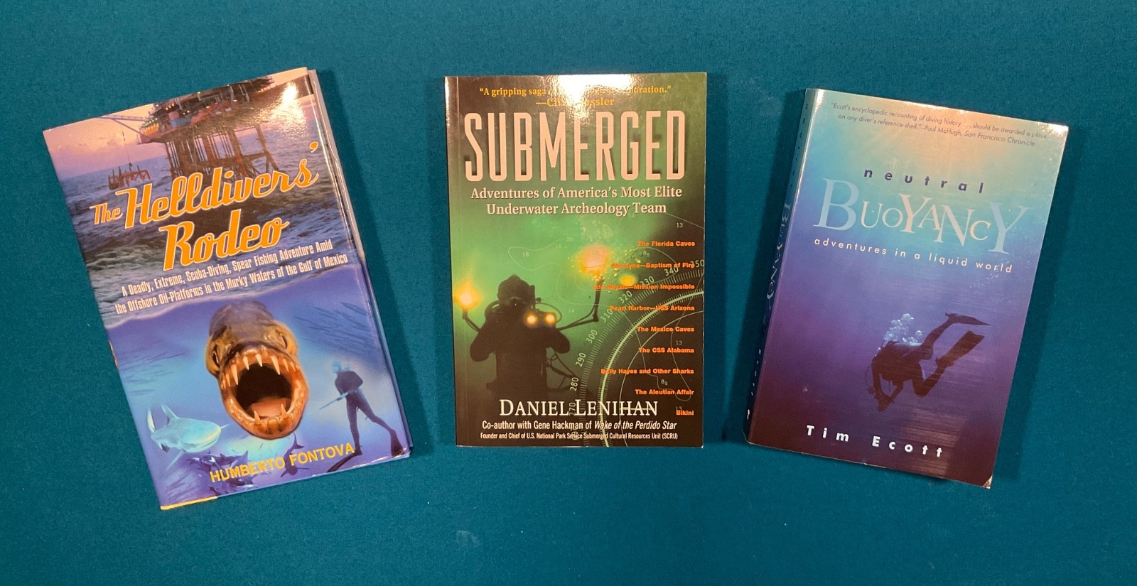Neutral Bouyancy,Submerged & Helldiver's Rodeo Books