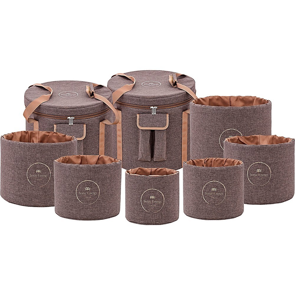 MEINL Sonic Energy Crystal Singing Bowl Travel Bag Set Brown