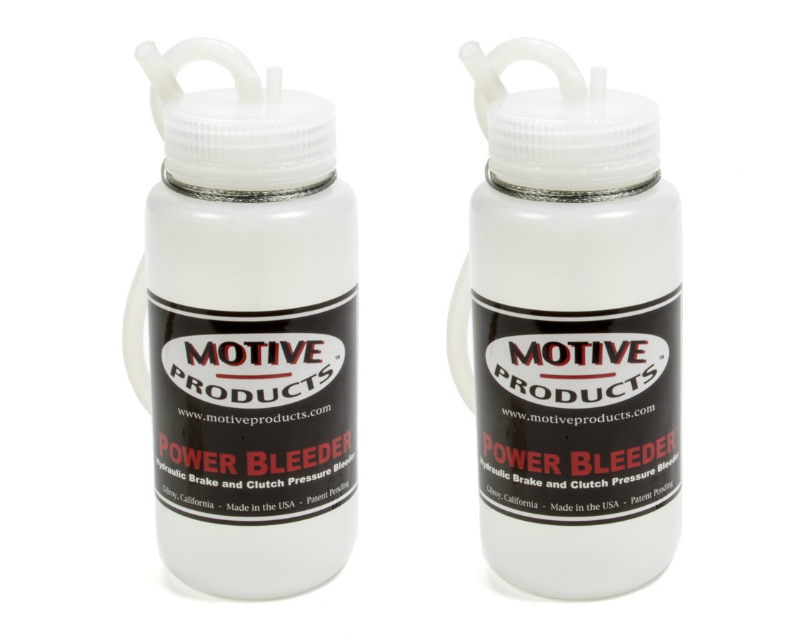 Motive Products Brake Bleeder Catch Can Brake Fluid Catch Bottle Kit 2 Bottles