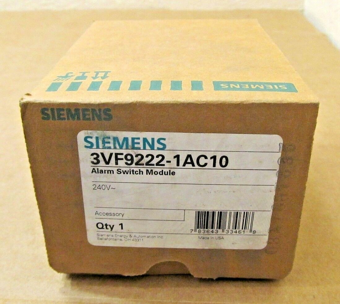 1 NIB SIEMENS 3VF9222-1AC10 3VF92221AC10 ALARM SWITCH MODULE 240 V (2 AVAILABLE)