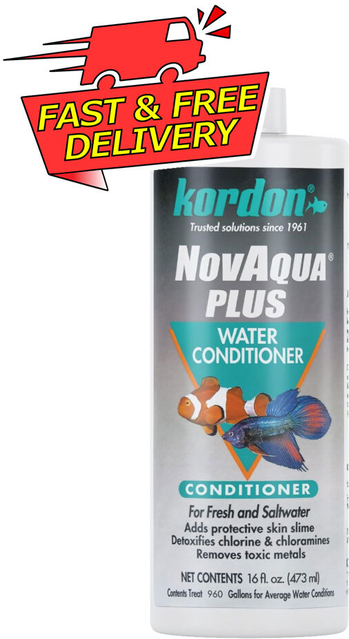 Aquarium Water Conditioner Detoxifies Chlorine, Metals, Replaces Fish Slime Coat