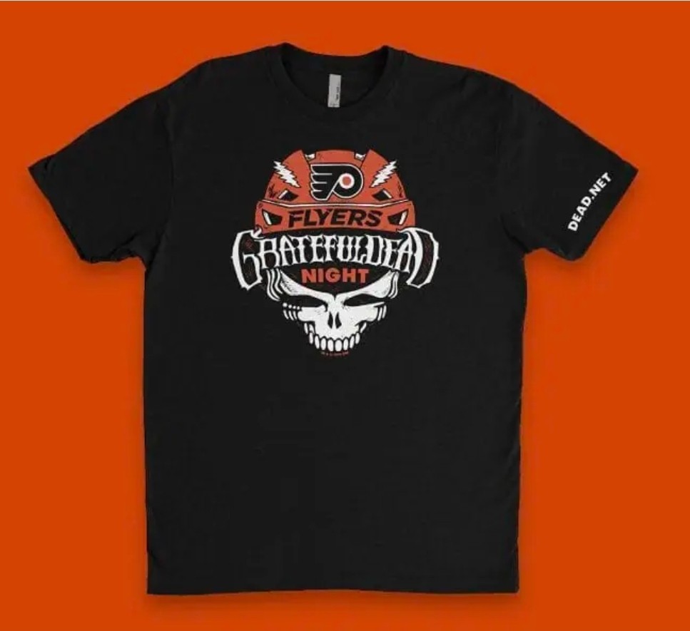 GRATEFUL DEAD PHILADELPHIA FLYERS SGA  SHIRT 4/14/2026 GRITTY NHL GARCIA L
