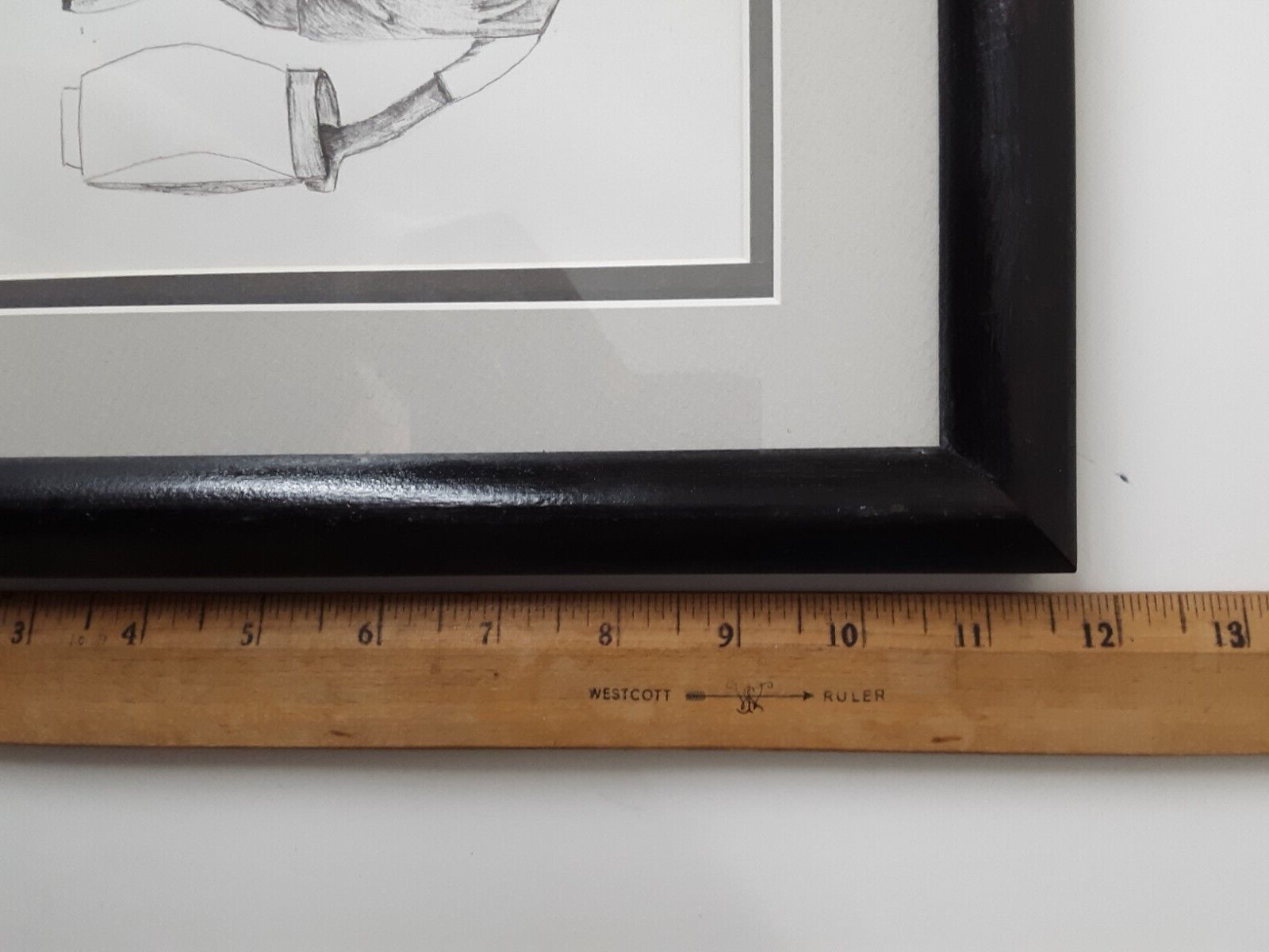 1994 H. Luban Golf Drawing in Frame Signed