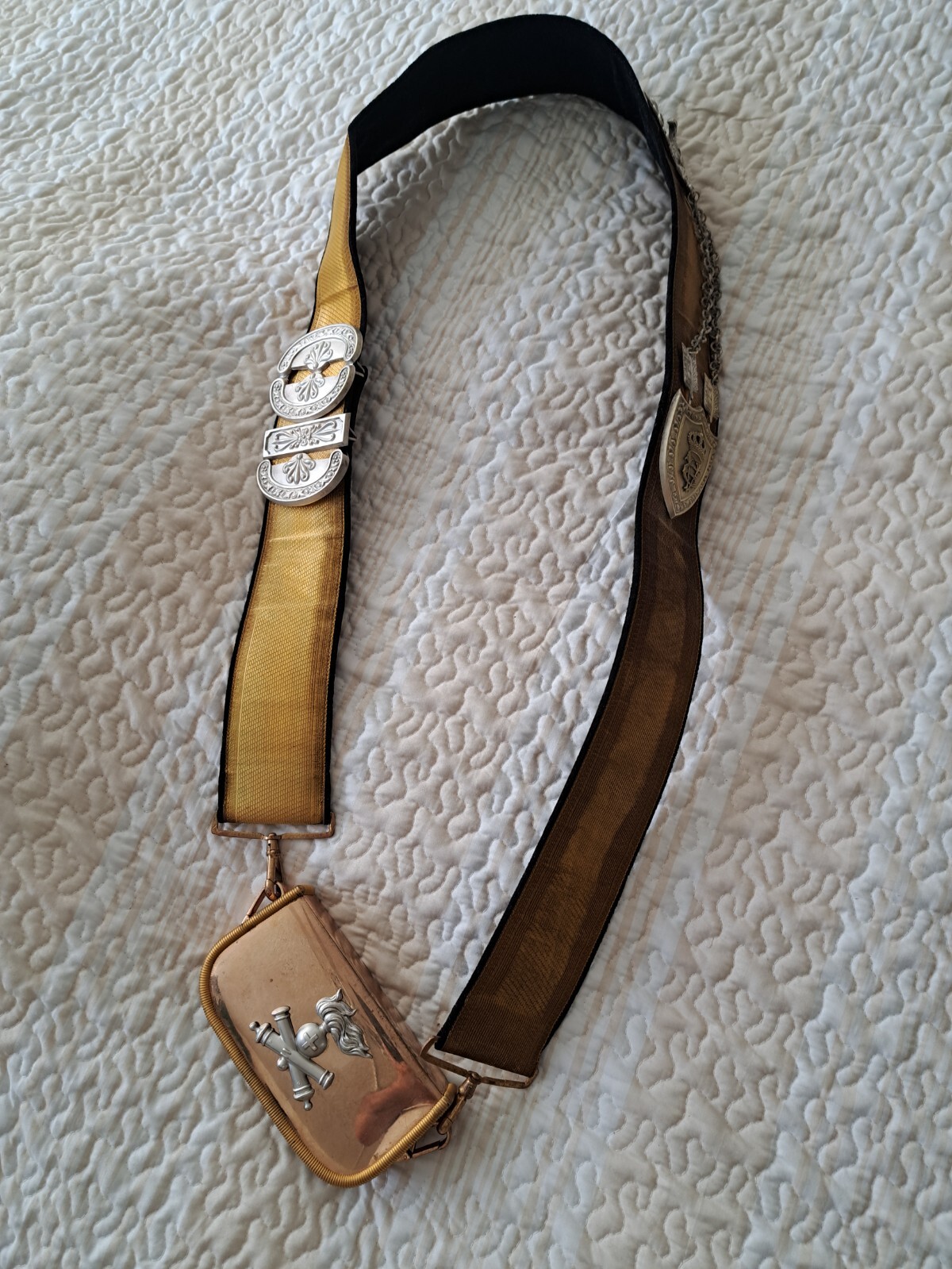 Italian Military-Bandolier & "Giberna"-Officer's Artillery (AS)-(AOI)  -  (19)