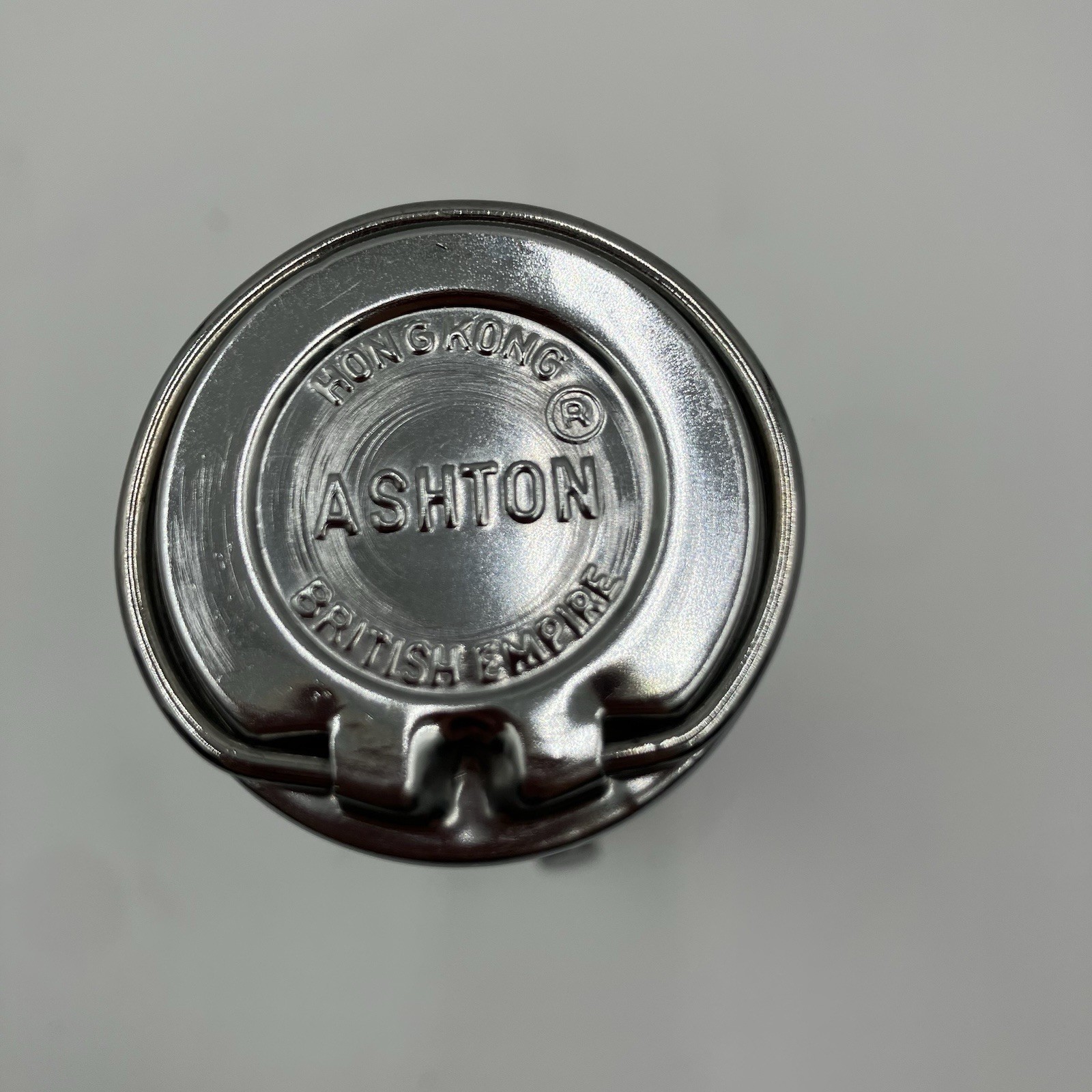 Vintage Chrome Metal Flashlight Ashton British Empire Continuous/Flash LED Light