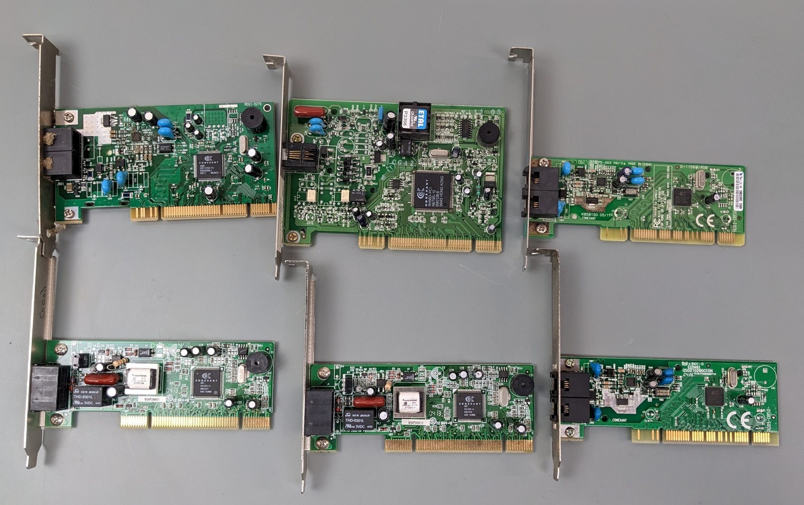 (6) PCI Modems - Conexant Chipset, 56k and others - UNTESTED AS-IS