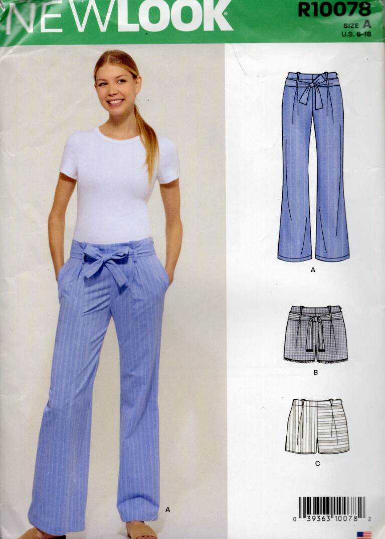 10078 NEW LOOK MISSES' PANT AND SHORTS SZ 6-18